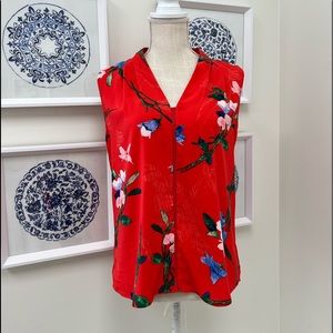 🌹💋TAHARI 💋🌹sleeveless floral blouse